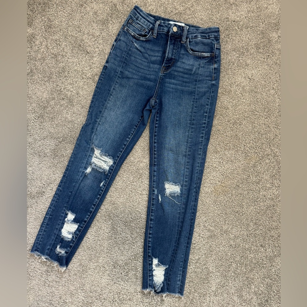 Buckle / Bridge by Gly - ultra high-rise ankle jeans women’s size 25 - Picture 3 of 5